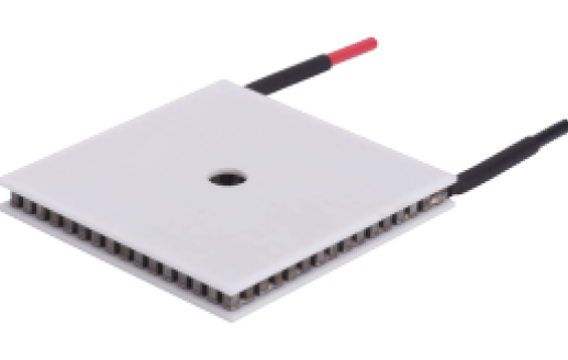 Module features a center hole for light projection in optics.
