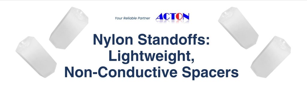 Lightweight nylon standoff from Kang Yang for PCB insulation in consumer electronics and telecom devices