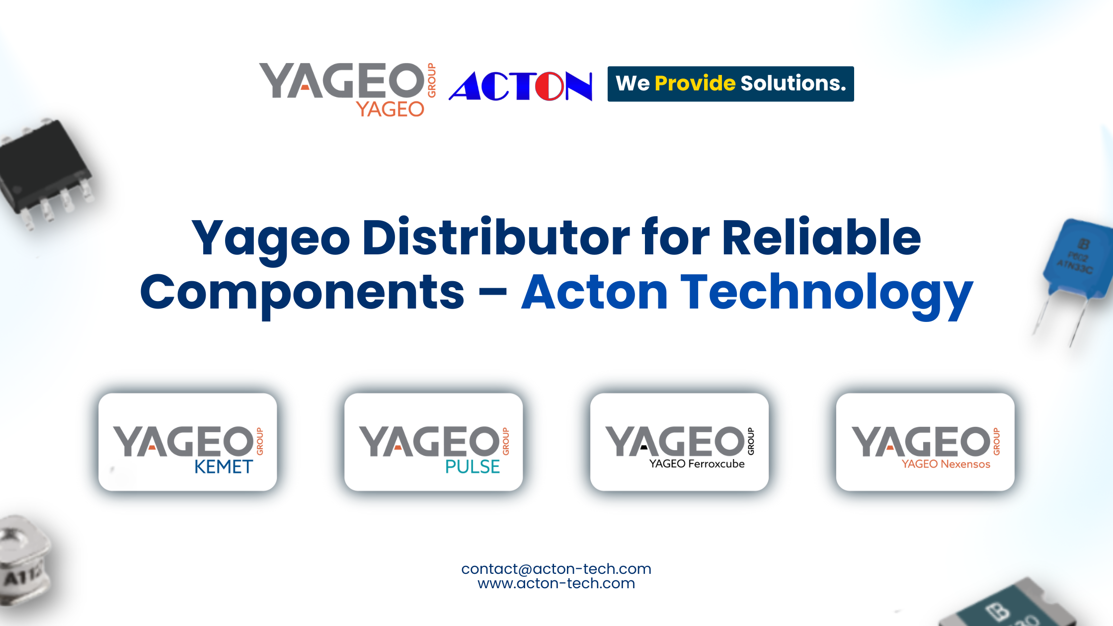 Yageo Distributor for Reliable Components – Acton Technology