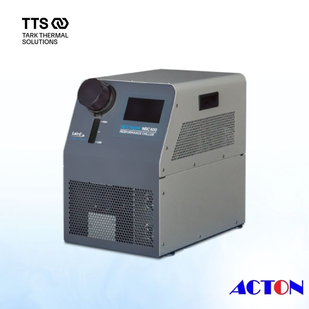 NRC400 thermoelectric coolers chiller delivering precise, eco friendly cooling solutions for telecom equipment and laboratory test setups.